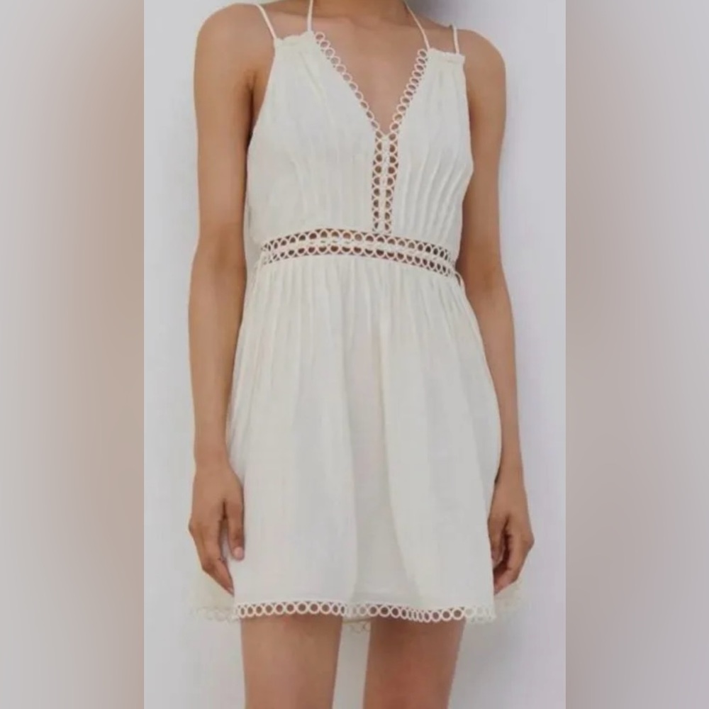 Jonathan Simkhai Trista dress ivory size 8